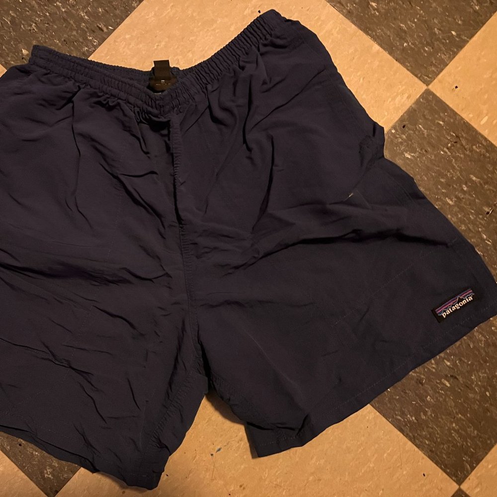 Patagonia Mens Swim Shorts Navy Blue, Medium